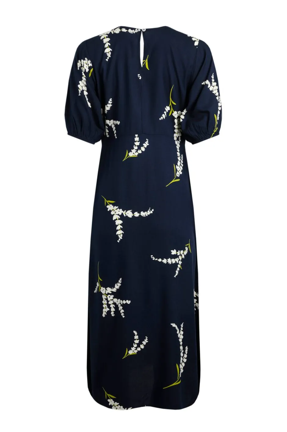 Weird Fish Dresses|Everly LivaEco™ Printed Viscose Dress Rich Navy
