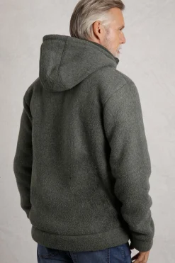 Weird Fish Fleece|Coats, Jackets And Gilets|Fairfield Button Front Fleece Jacket Fir Green