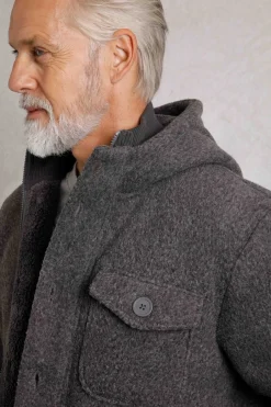 Weird Fish Fleece|Coats, Jackets And Gilets|Fairfield Button Front Fleece Jacket Dark Grey
