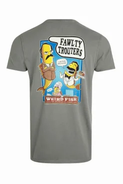 Weird Fish T-Shirts|Fawlty Trouters Artist T-Shirt Storm Grey