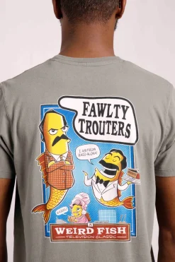 Weird Fish T-Shirts|Fawlty Trouters Artist T-Shirt Storm Grey