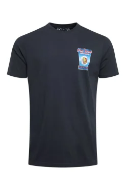 Weird Fish T-Shirts|Fin Hof Back Print Artist T-Shirt Navy