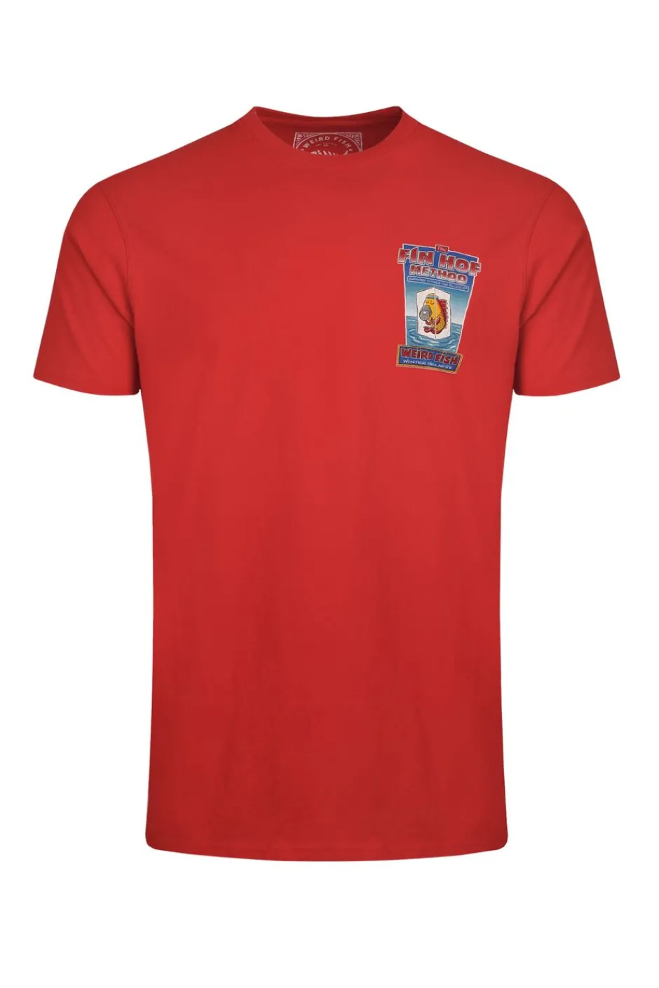 Weird Fish T-Shirts|Fin Hof Back Print Artist T-Shirt Retro Red