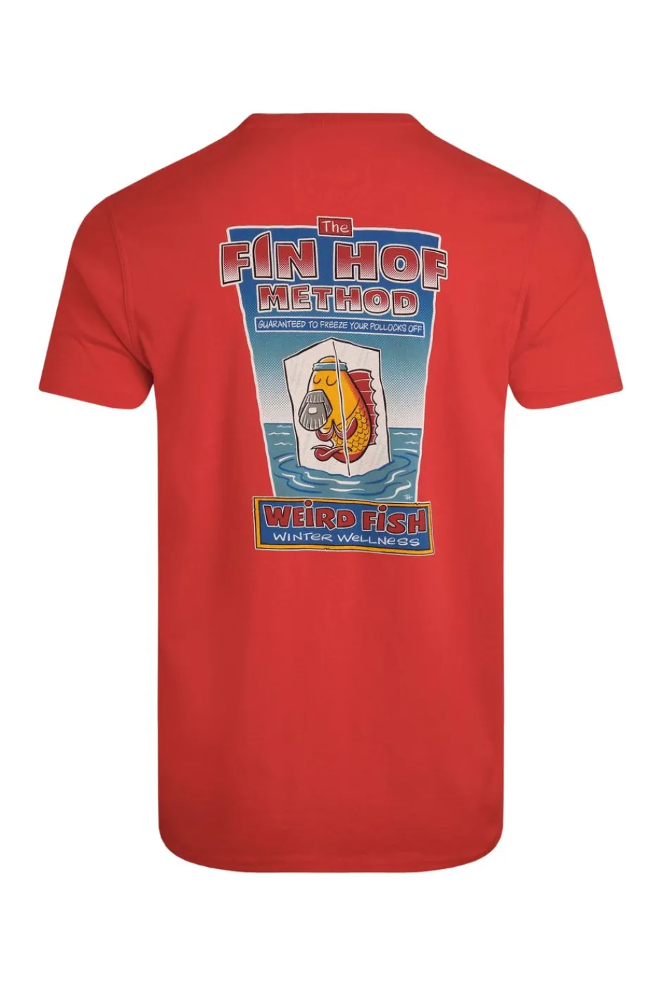 Weird Fish T-Shirts|Fin Hof Back Print Artist T-Shirt Retro Red