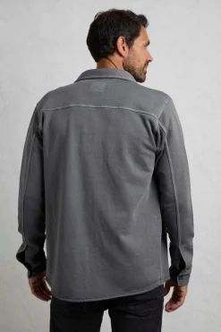 Weird Fish Shirts|Fingask Loopback Shirt Limestone