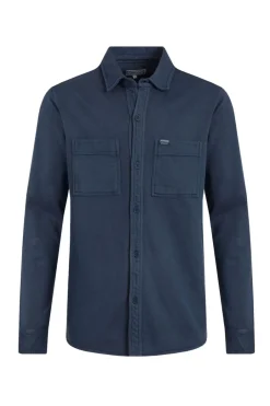 Weird Fish Shirts|Fingask Loopback Shirt Navy