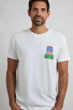 Weird Fish T-Shirts|Fish Nations 25 Back Print Artist T-Shirt White
