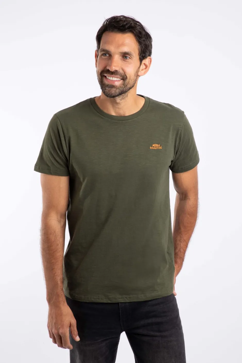 Weird Fish T-Shirts|Fished Organic Branded T-Shirt Fir Green