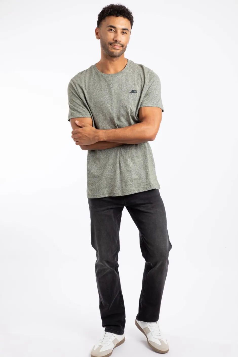 Weird Fish T-Shirts|Fished Organic Branded T-Shirt Olive Green