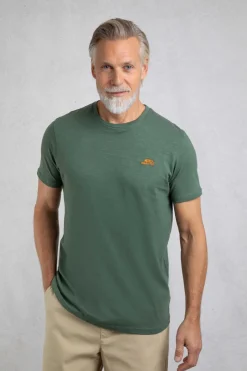 Weird Fish T-Shirts|Fished Organic Cotton Branded T-Shirt Dusky Green