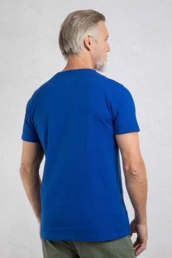 Weird Fish T-Shirts|Fished Organic Cotton Branded T-Shirt Cobalt Blue