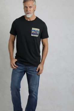 Weird Fish T-Shirts|Fleetwood Quack Back Print Artist T-Shirt Navy