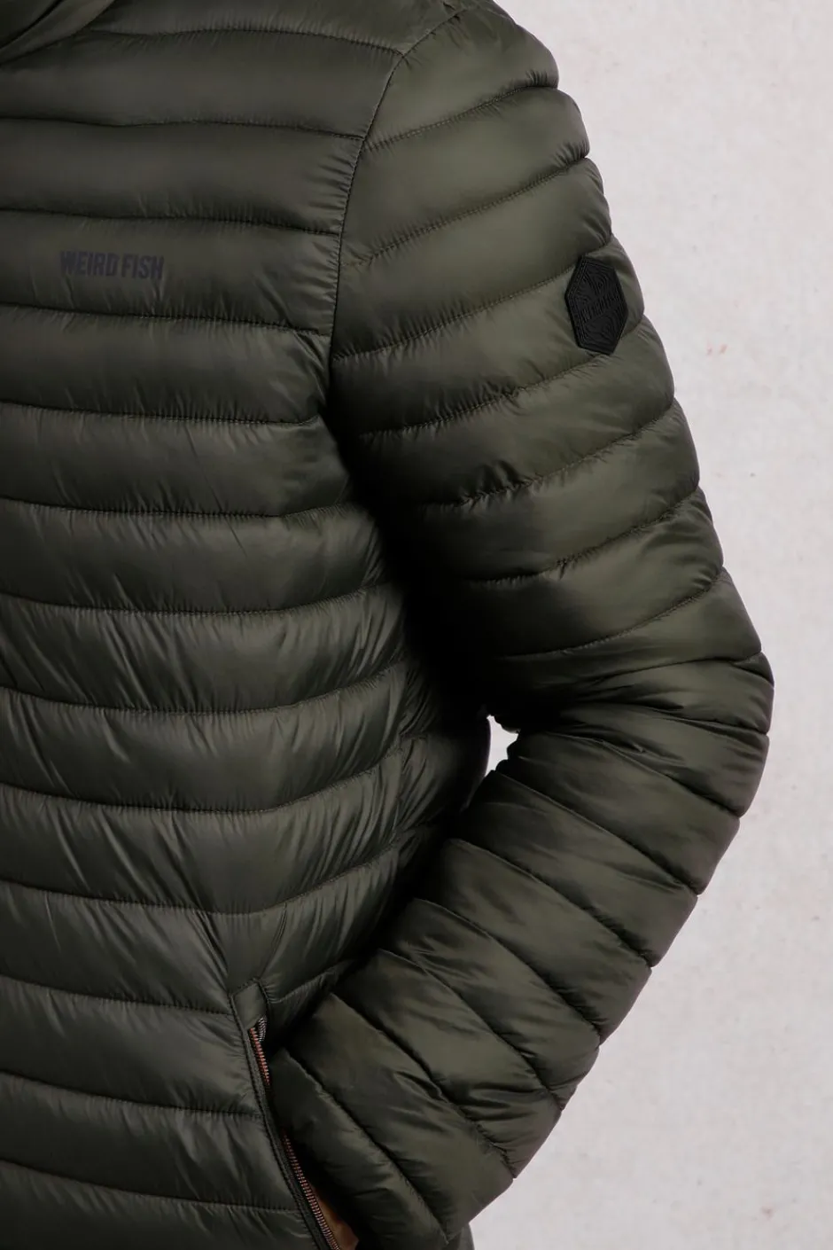 Weird Fish Coats, Jackets And Gilets|Flete Lightweight Showerproof Padded Jacket Anthracite