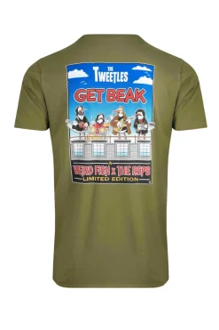 Weird Fish T-Shirts|Get Beak Back Print RSPB Collaboration Artist T-Shirt Olive Green