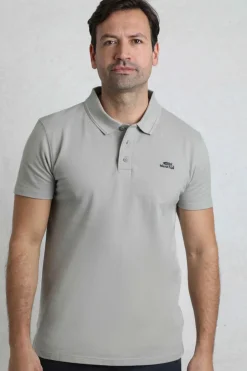 Weird Fish Polo & Rugby Shirts|Giles Pique Polo Shirt Limestone