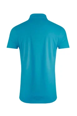 Weird Fish Polo & Rugby Shirts|Giles Pique Polo Shirt Vivid Blue