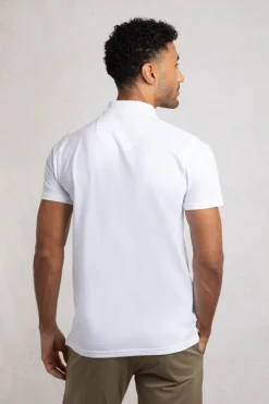 Weird Fish Polo & Rugby Shirts|Giles Pique Polo Shirt White