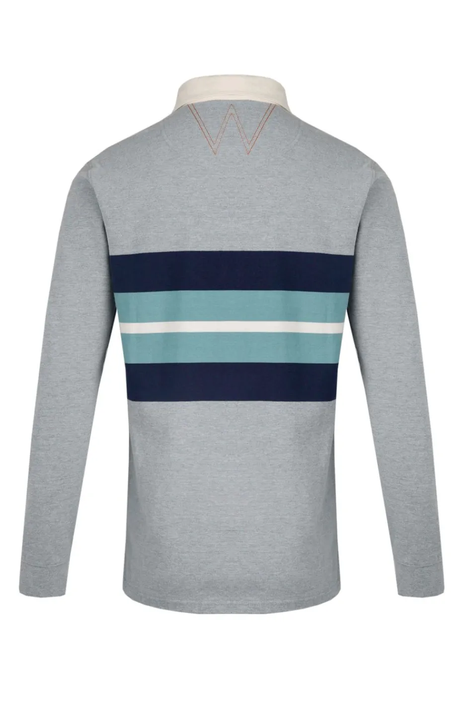 Weird Fish Polo & Rugby Shirts|Rugbys|Goole Organic Cotton Long Sleeve Rugby Shirt Grey Marl