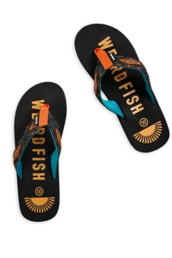 Weird Fish Caps & Scarves|Scarves & Caps|Hamdon Jacquard Flip Flop Black
