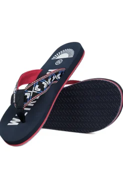 Weird Fish Caps & Scarves|Scarves & Caps|Hamdon Jacquard Flip Flop Navy