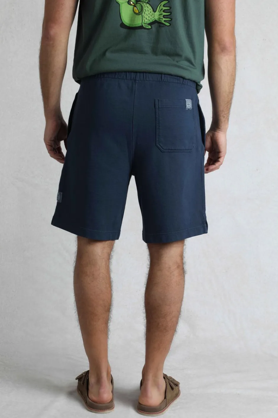 Weird Fish Shorts|Hamilton Sunwashed Sweatshirt Shorts Navy