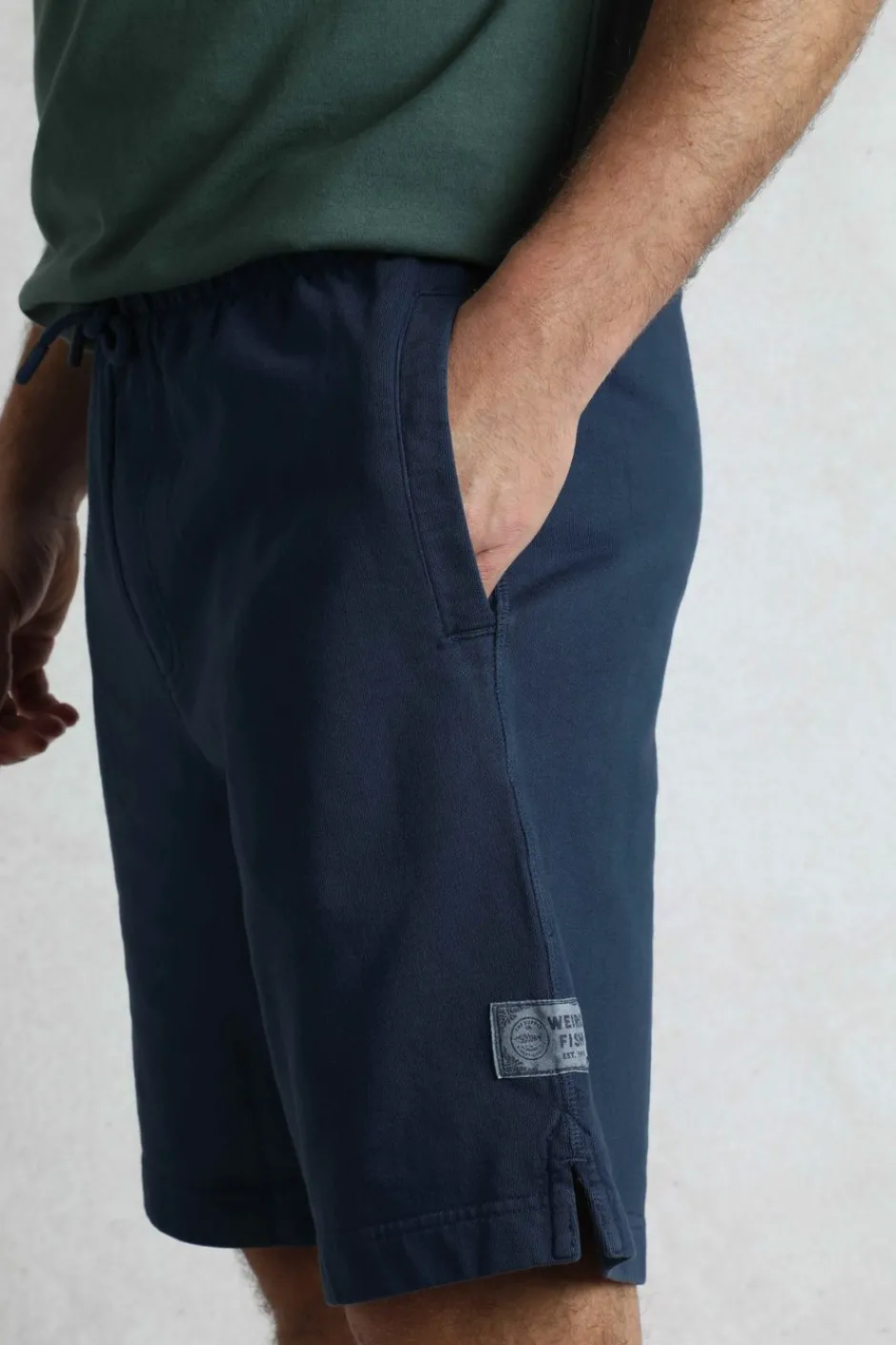 Weird Fish Shorts|Hamilton Sunwashed Sweatshirt Shorts Navy