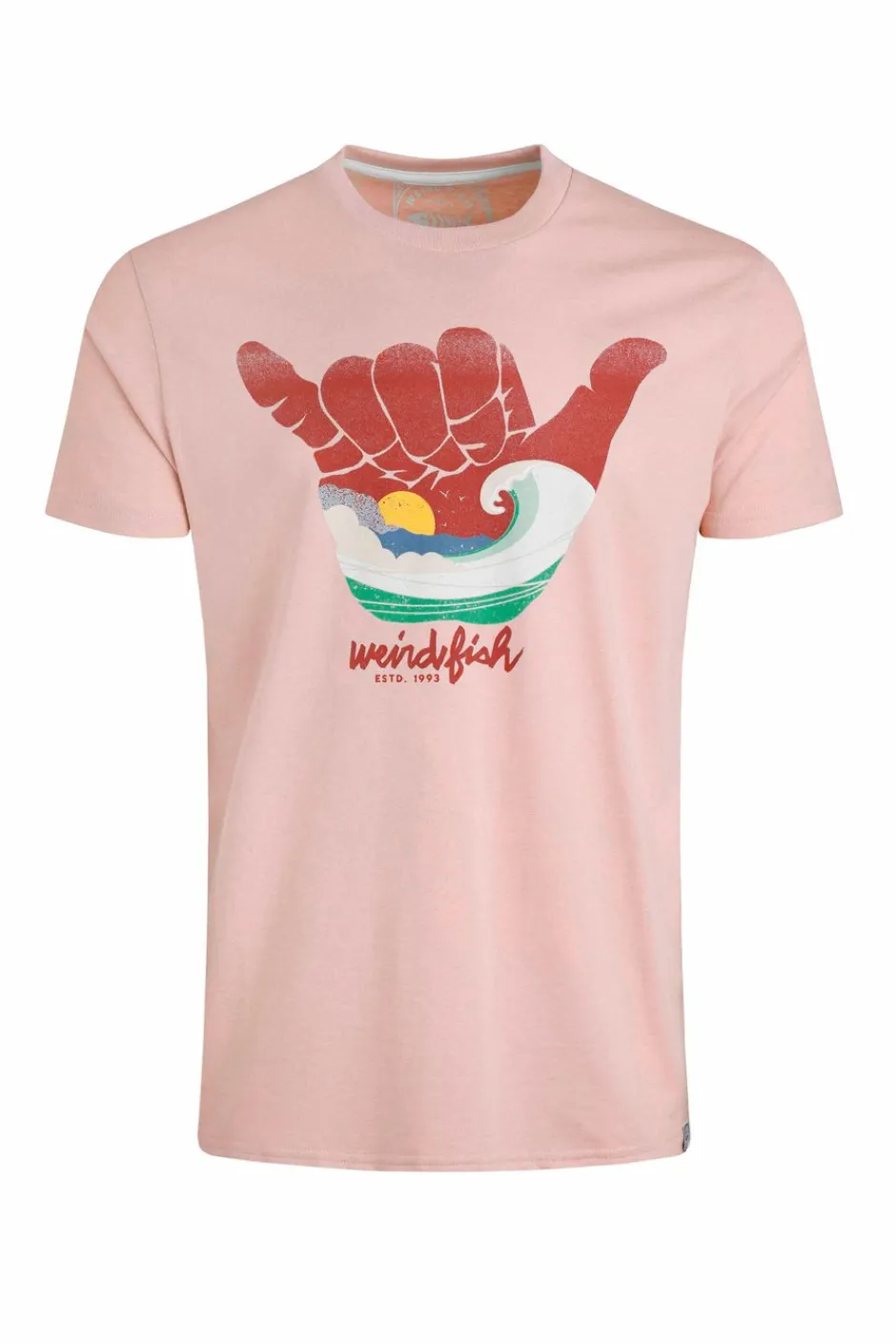 Weird Fish T-Shirts|Hang Loose Eco Graphic T-Shirt Dusty Rose