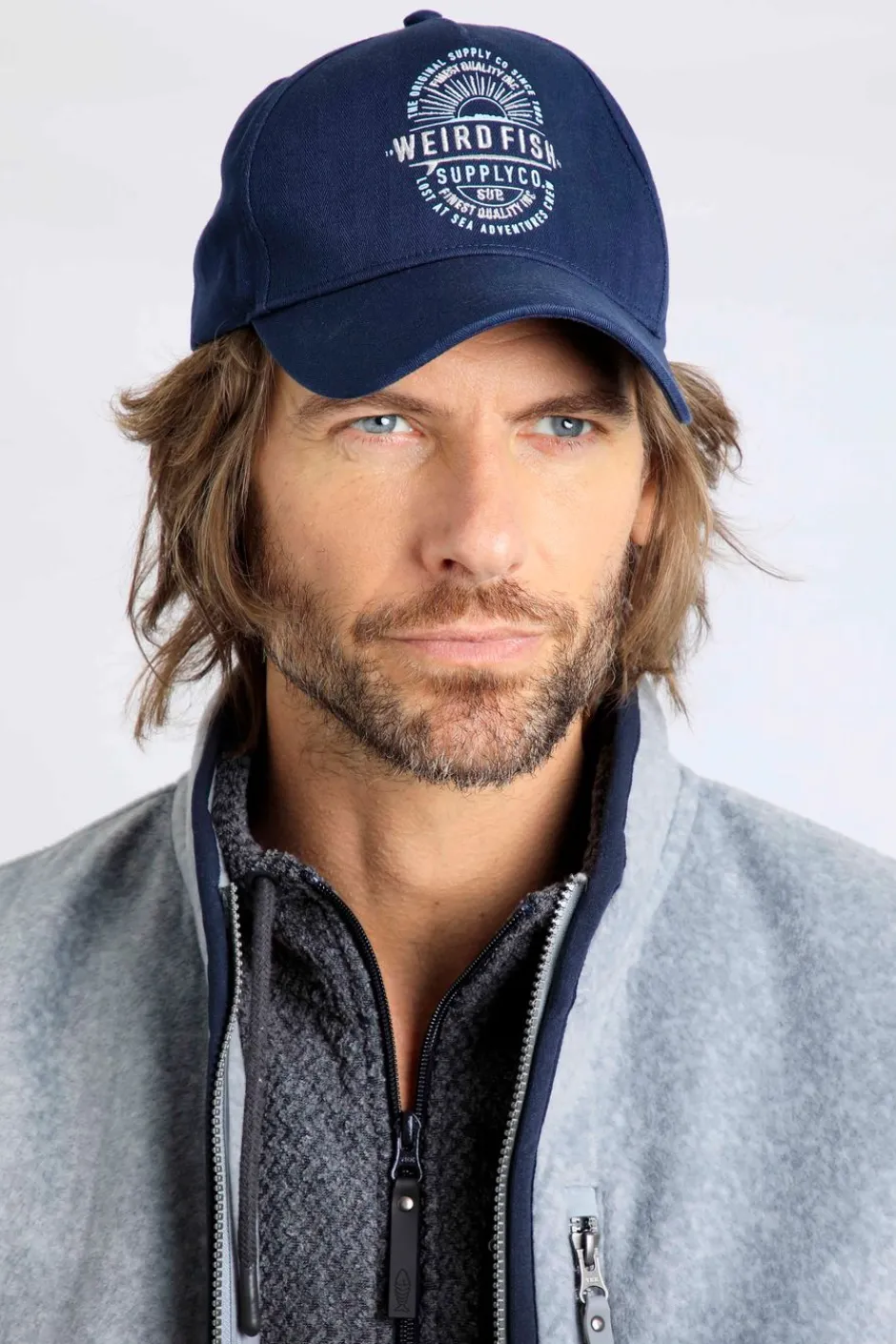 Weird Fish Caps & Scarves|Scarves & Caps|Hartstop Washed Graphic Cap Navy