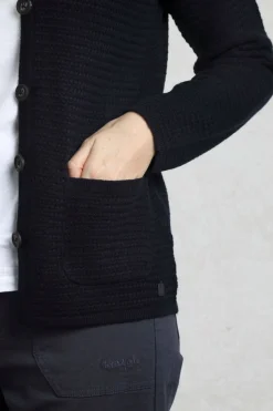 Weird Fish Jumpers & Cardigans|Knitwear|Hayley Knitted Cardigan Navy
