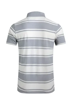 Weird Fish Polo & Rugby Shirts|Henry Striped Pique Polo Shirt Limestone