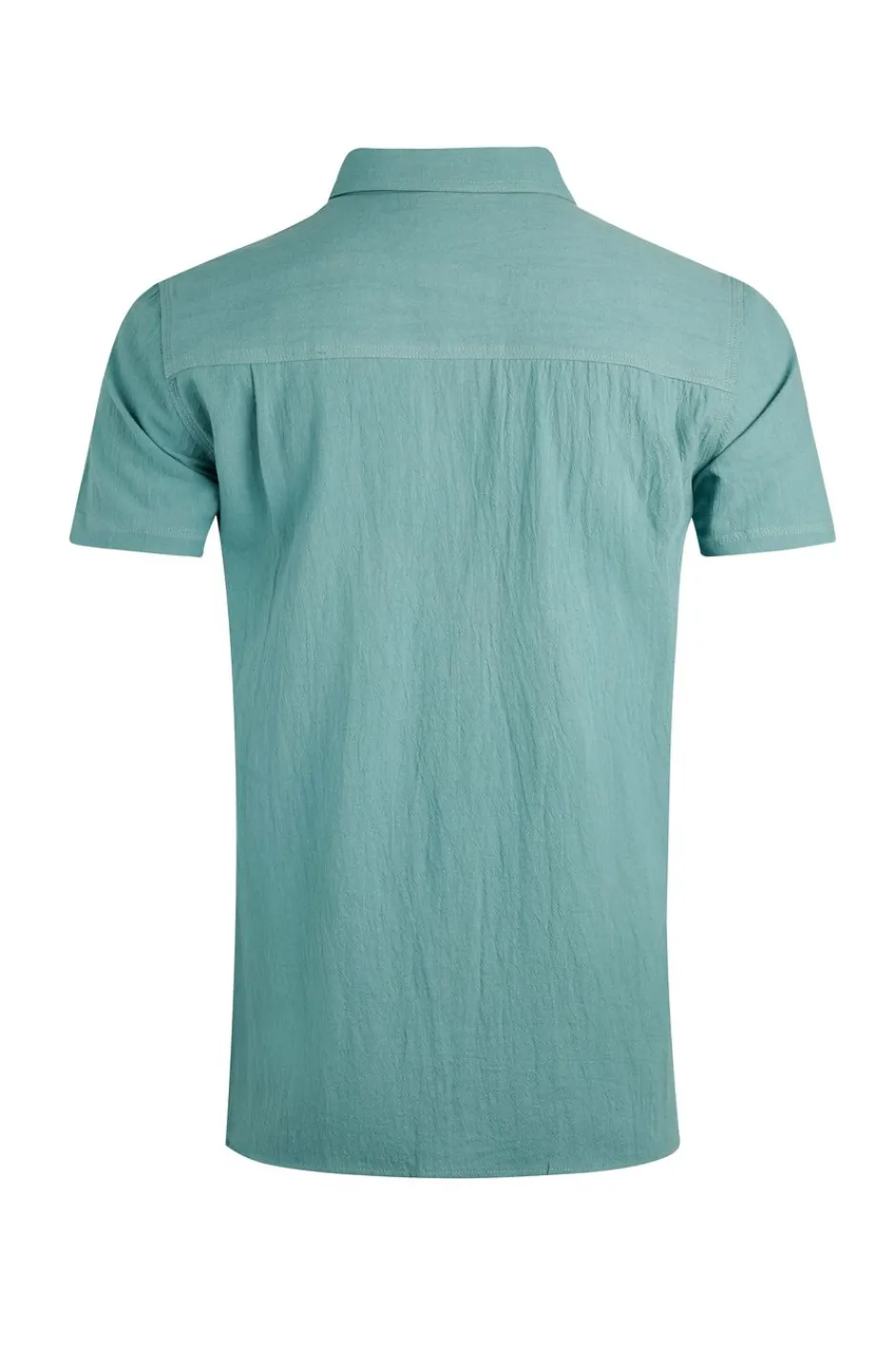 Weird Fish Shirts|Linen|Hinton Organic Cotton and Linen Crepe Shirt Mineral Blue