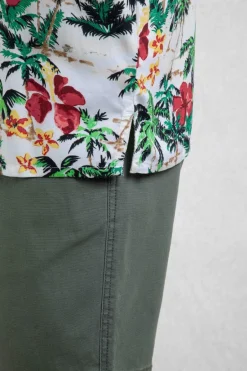 Weird Fish Shirts|Holborn Eco Viscose Hawaiian Shirt Peapod