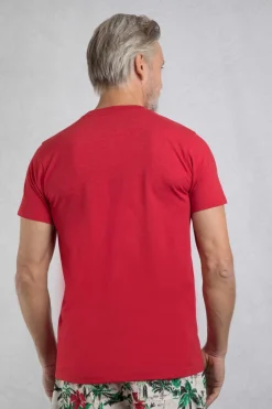 Weird Fish T-Shirts|Hooked Branded T-Shirt Barberry Red Barberry Red Marl