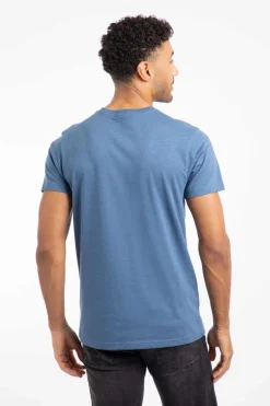 Weird Fish T-Shirts|Hooked Branded T-Shirt Mid Blue