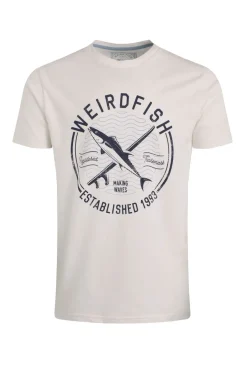 Weird Fish T-Shirts|Hudson Organic Cotton Front Print Branded T-Shirt White