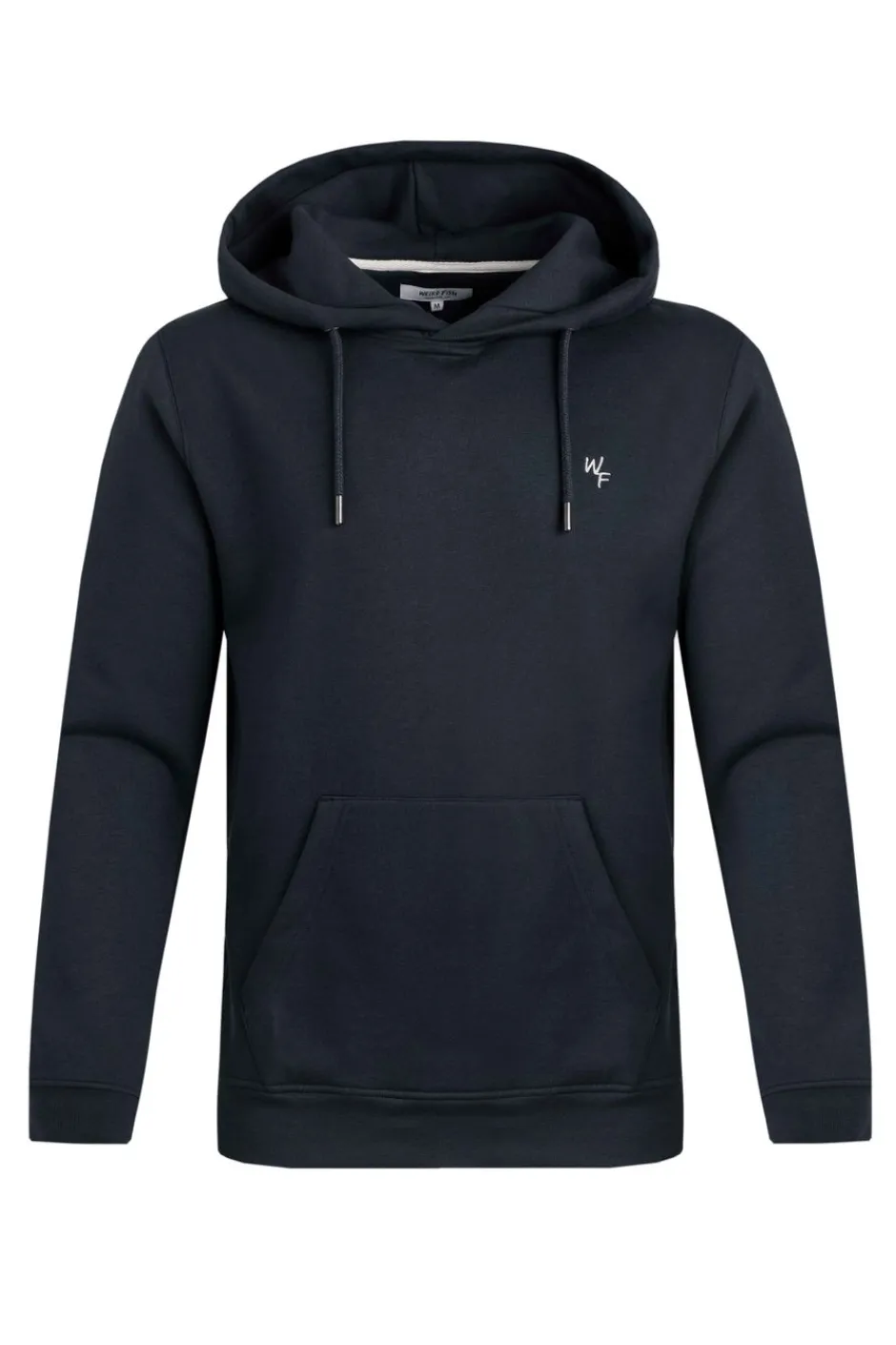 Weird Fish Sweatshirts & Hoodies|Hugo Eco Branded Popover Hoodie Navy
