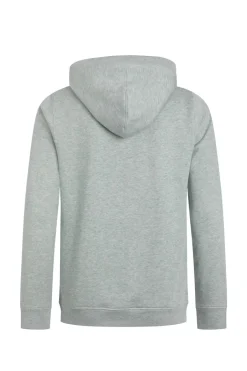 Weird Fish Sweatshirts & Hoodies|Hugo Eco Branded Popover Hoodie Grey Marl