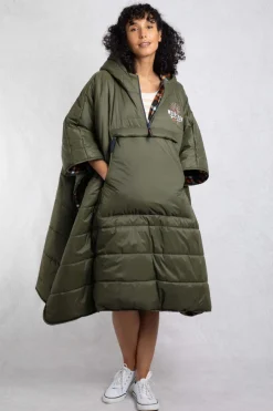 Weird Fish Swimwear & Changing Robes|Swimwear|Indiana Showerproof Blanket Robe Fir Green