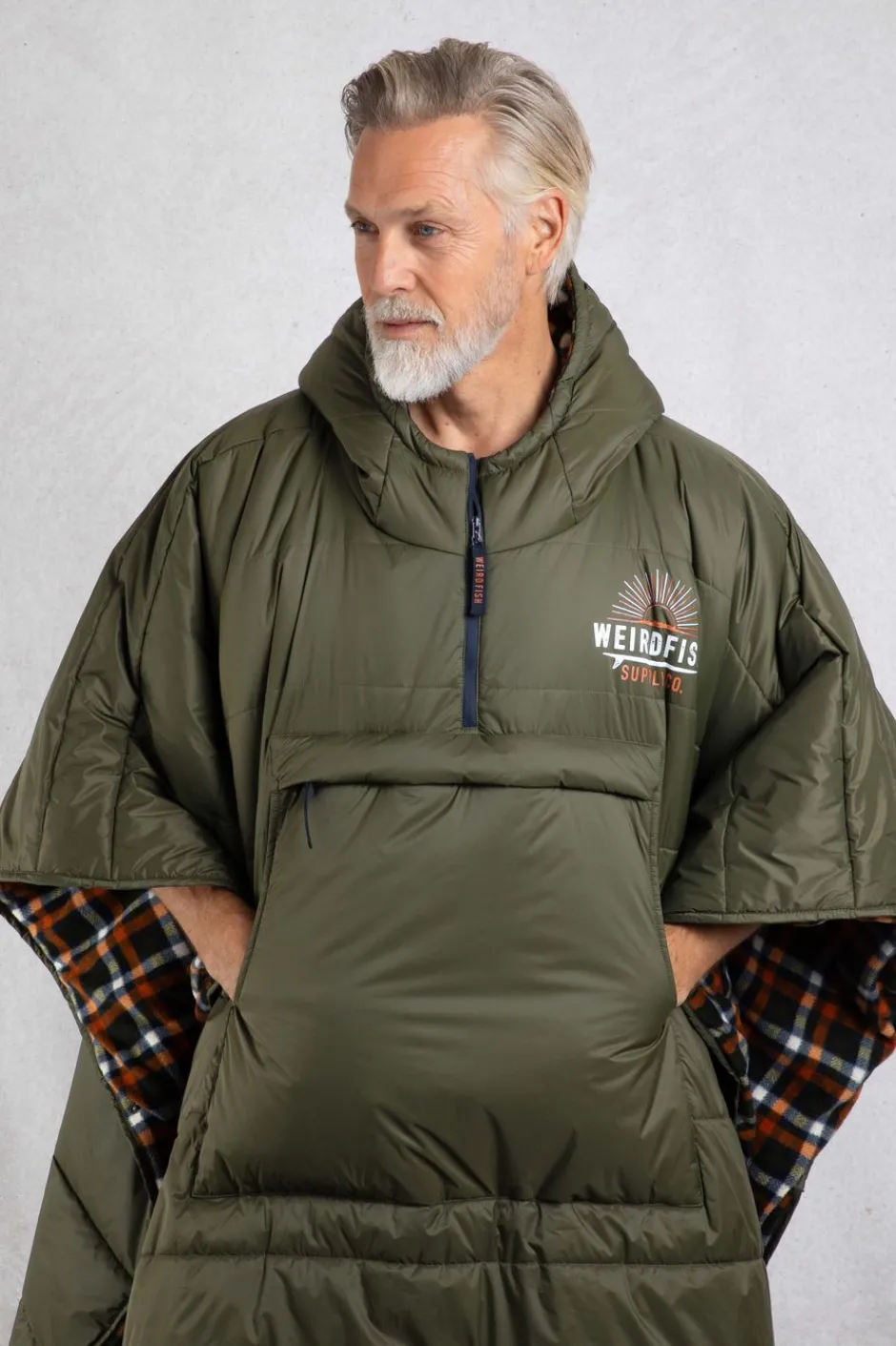 Weird Fish Swimwear & Changing Robes|Swimwear|Indiana Showerproof Blanket Robe Fir Green