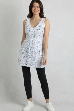 Weird Fish Tunics|Tops & T-Shirts|Indus Printed Jersey Tunic Light Cream