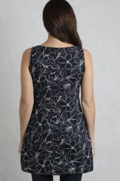 Weird Fish Tunics|Tops & T-Shirts|Indus Printed Jersey Tunic Dark Navy