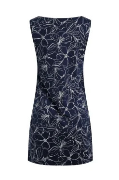 Weird Fish Tunics|Tops & T-Shirts|Indus Printed Jersey Tunic Dark Navy