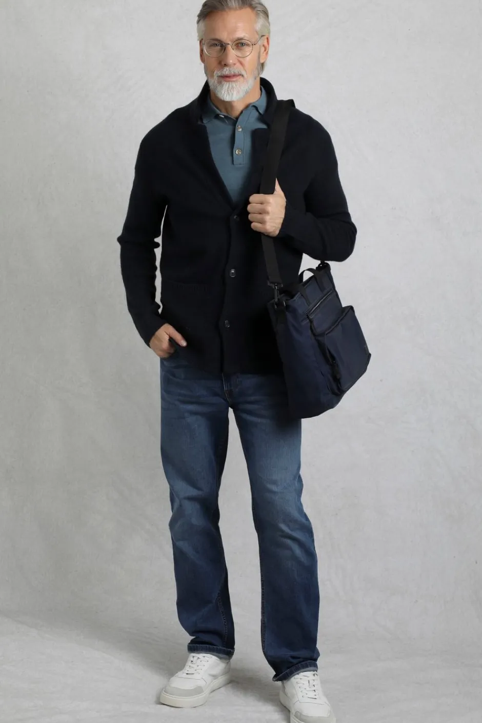 Weird Fish Caps & Scarves|Scarves & Caps|Irving Commuter Messenger Bag Navy