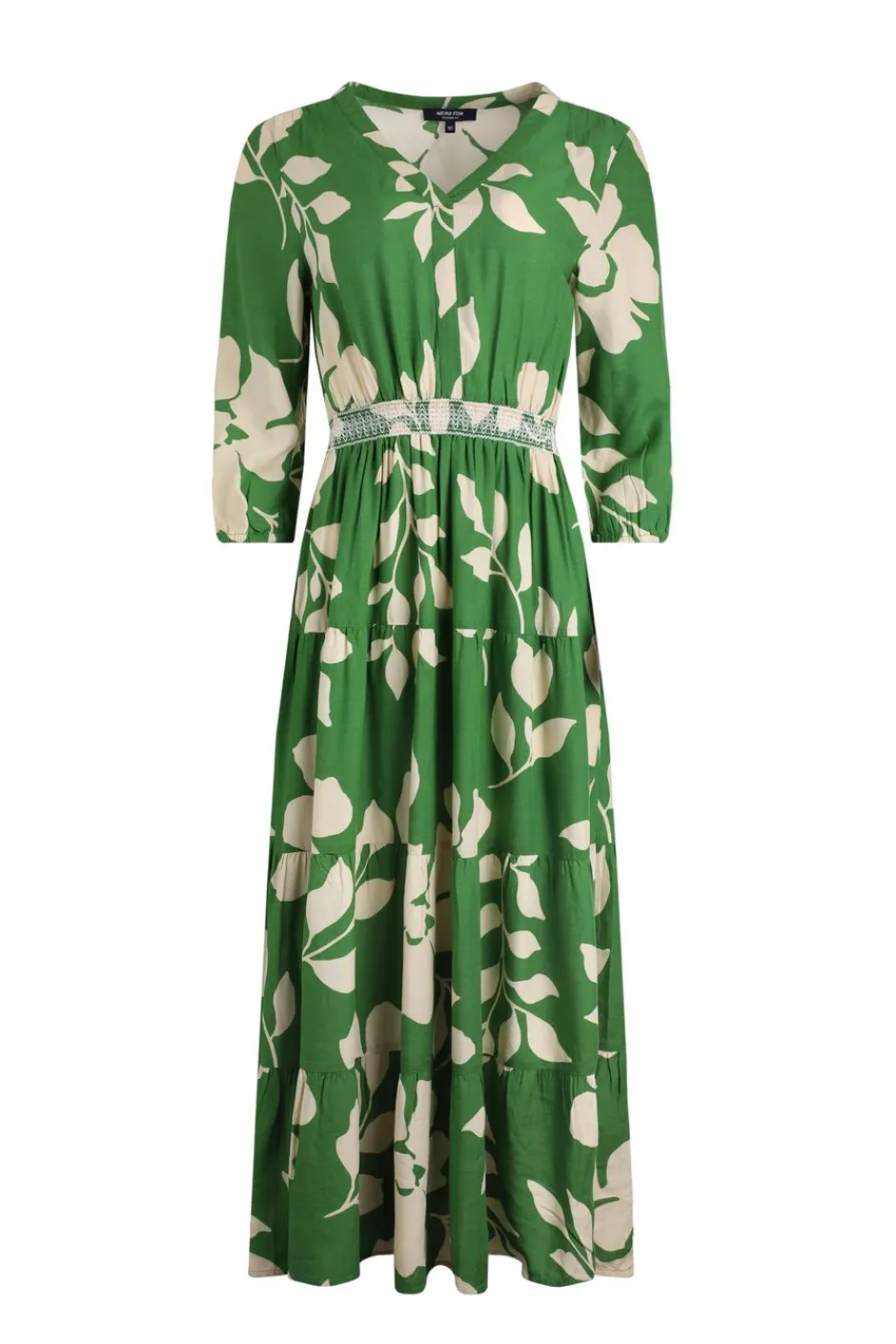Weird Fish Dresses|Isha LivaEco™ Printed Viscose Dress Moss Green