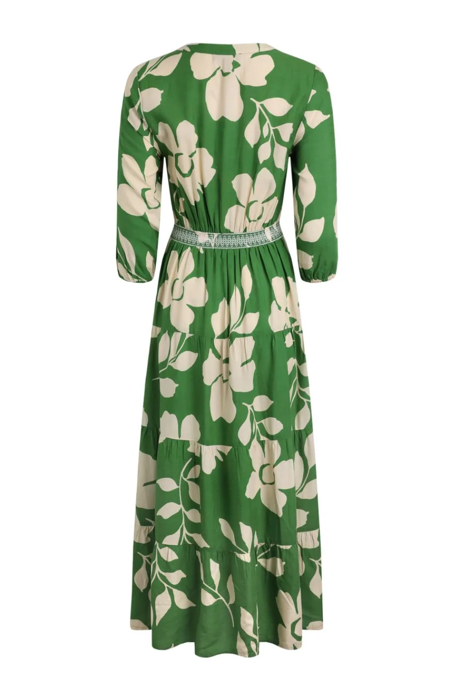 Weird Fish Dresses|Isha LivaEco™ Printed Viscose Dress Moss Green