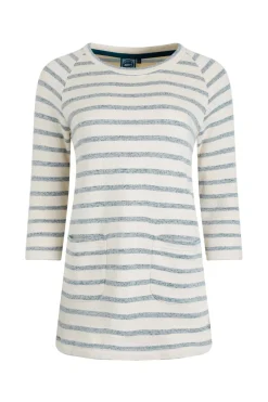 Weird Fish Tunics|Tops & T-Shirts|Ives Loopback Stripe Tunic Top Mint