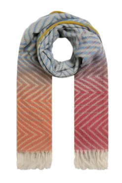 Weird Fish Socks & Tights|Socks & Tights|Jadida Eco Brushed Zig-Zag Scarf Pale Denim
