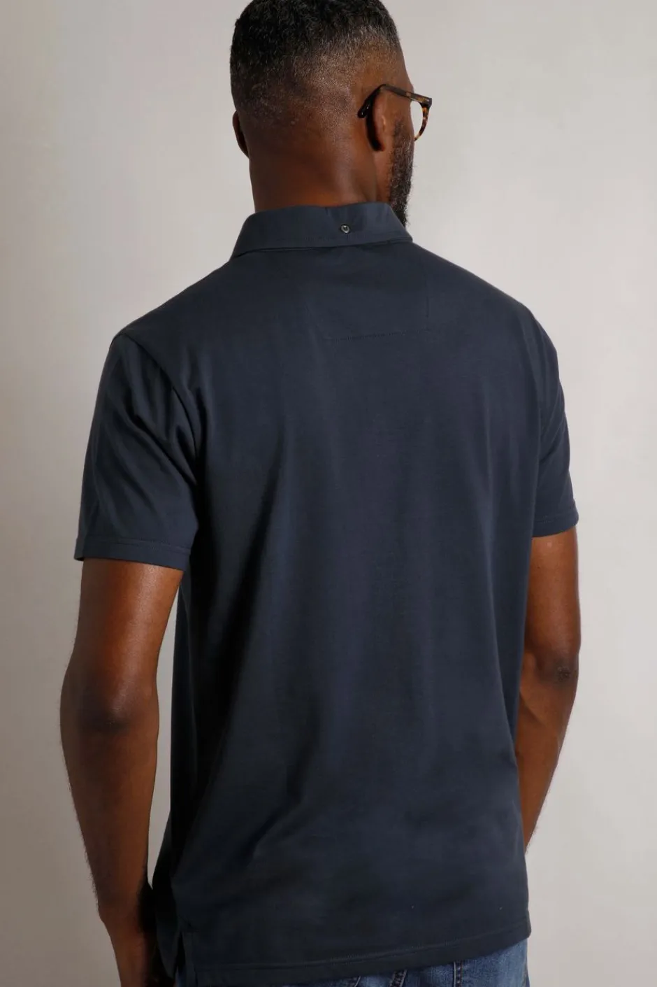 Weird Fish Polo & Rugby Shirts|Jeremy Button Down Jersey Polo Shirt Navy