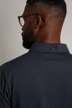 Weird Fish Polo & Rugby Shirts|Jeremy Button Down Jersey Polo Shirt Navy