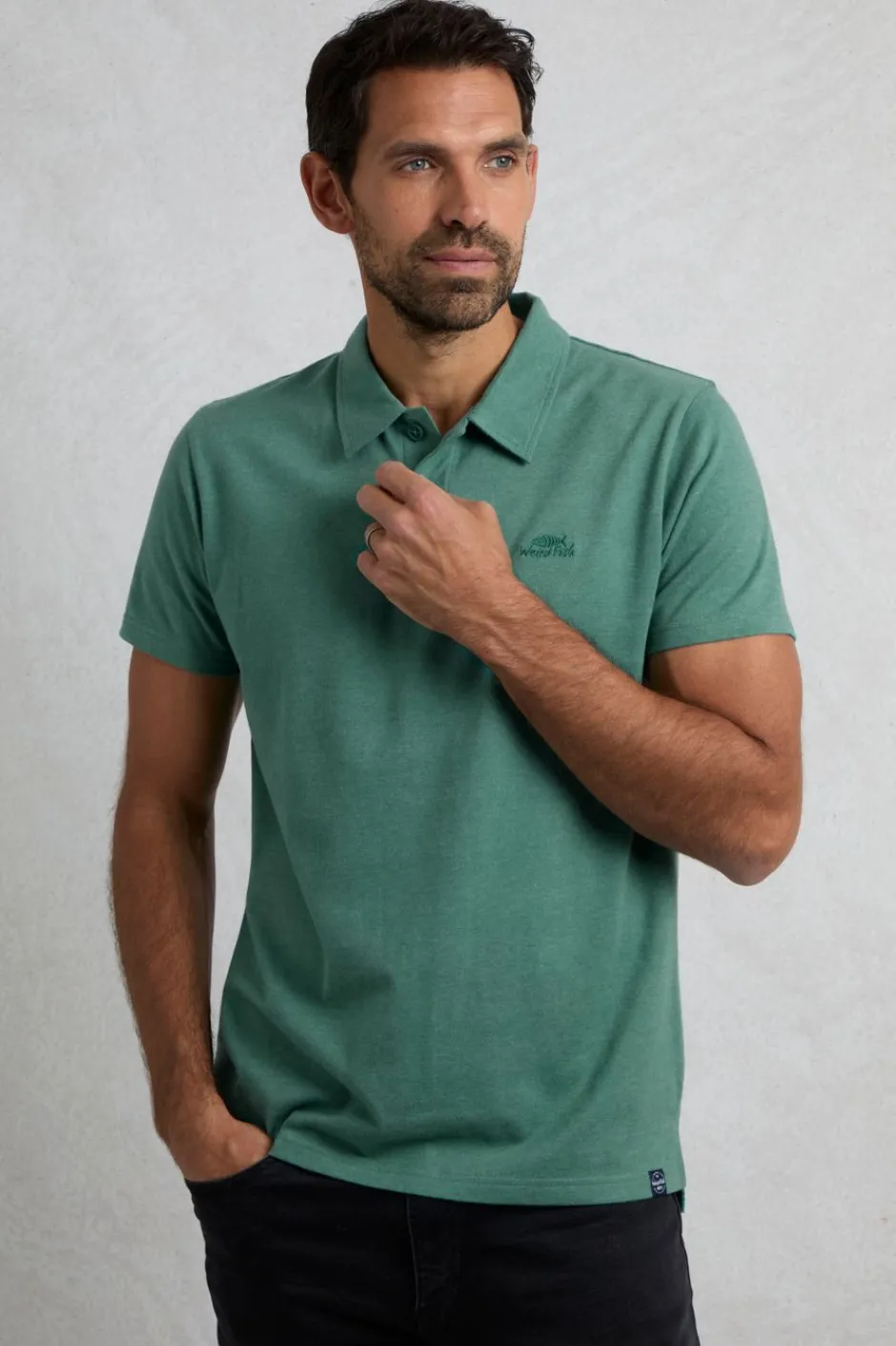 Weird Fish Polo & Rugby Shirts|Jetstream Branded Polo Dark Jade